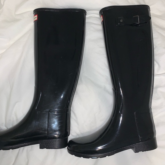 Hunter Women's Original Tall Gloss Rain Boots - Picture 6 of 7